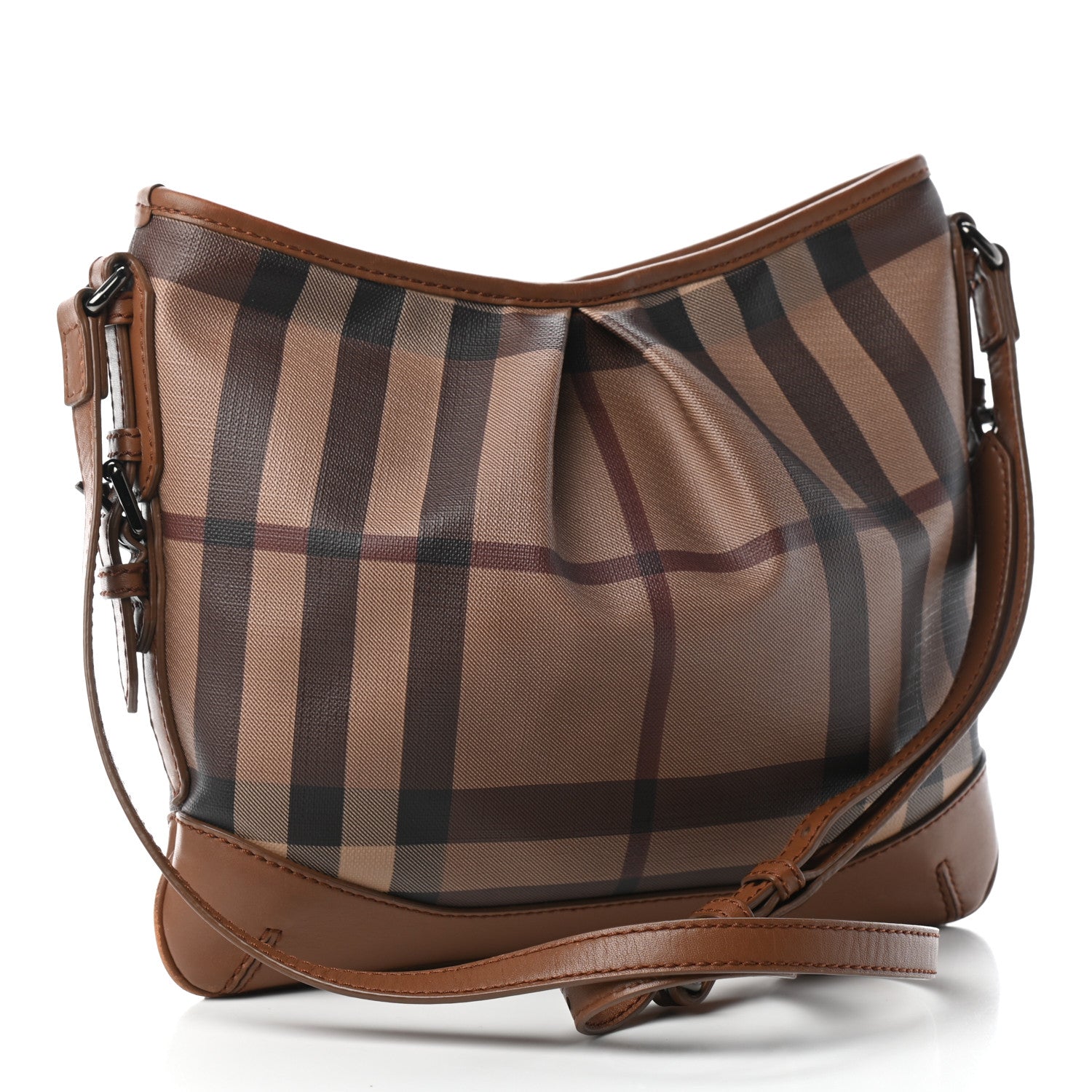 Burberry Smoked Check Hartham Shoulder Bag Brown 3 of 9