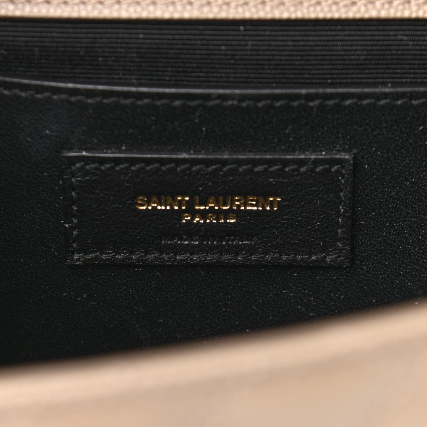 Grain De Poudre Textured Mixed Matelasse Medium Triquilt Monogram Satchel Dark Beige