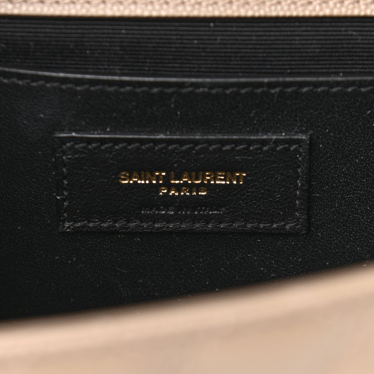 Saint Laurent Grain De Poudre Textured Mixed Matelasse Medium Triquilt Monogram Satchel Dark Beige 5 of 10