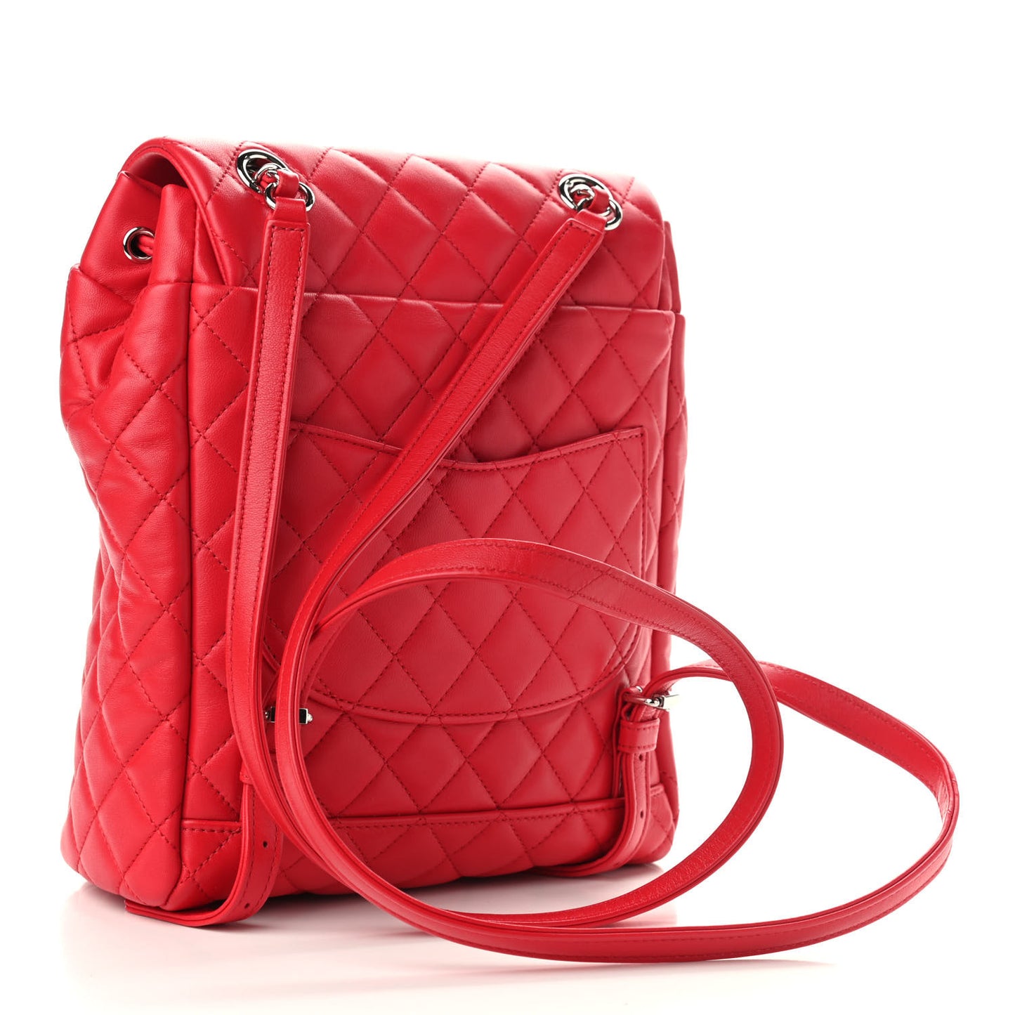 Lambskin Quilted Small Urban Spirit Backpack Dark Pink