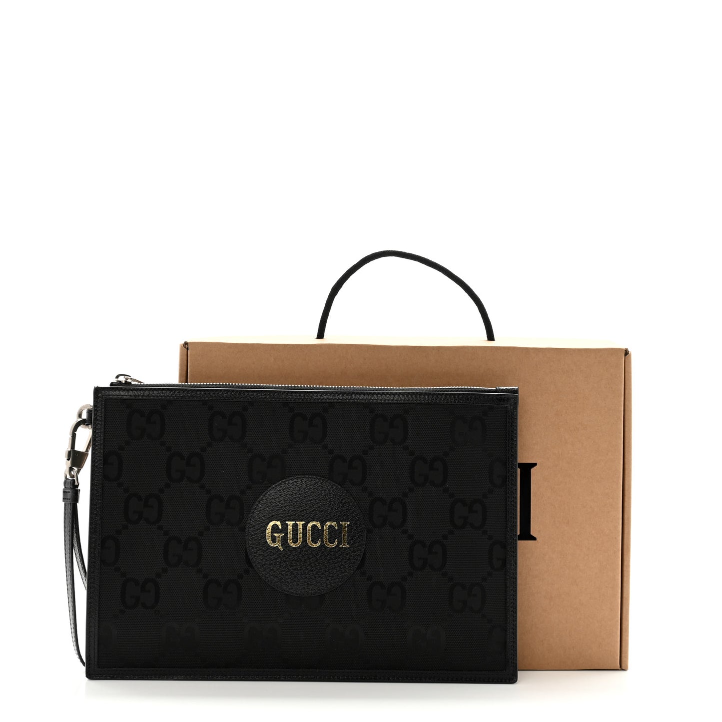 Econyl Nylon Monogram Off The Grid Zip Pouch Black