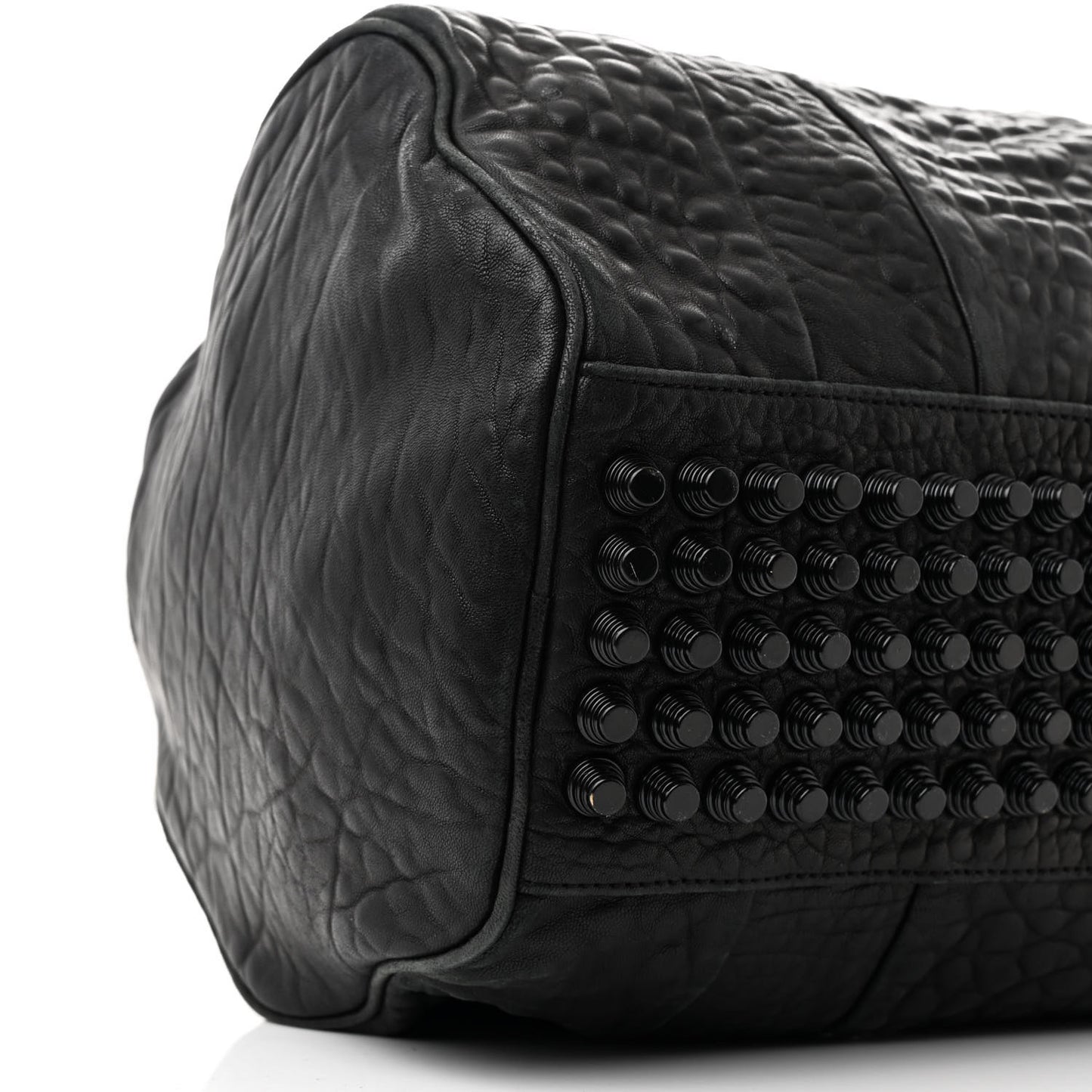 Pebbled Lambskin Rockie Black Matte Black Hardware