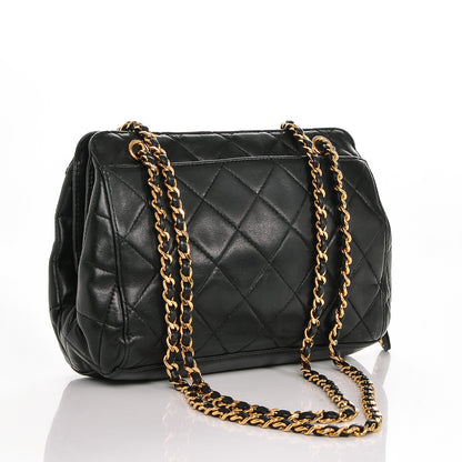 Chanel Lambskin Quilted Shoulder Bag Black 3 of 8