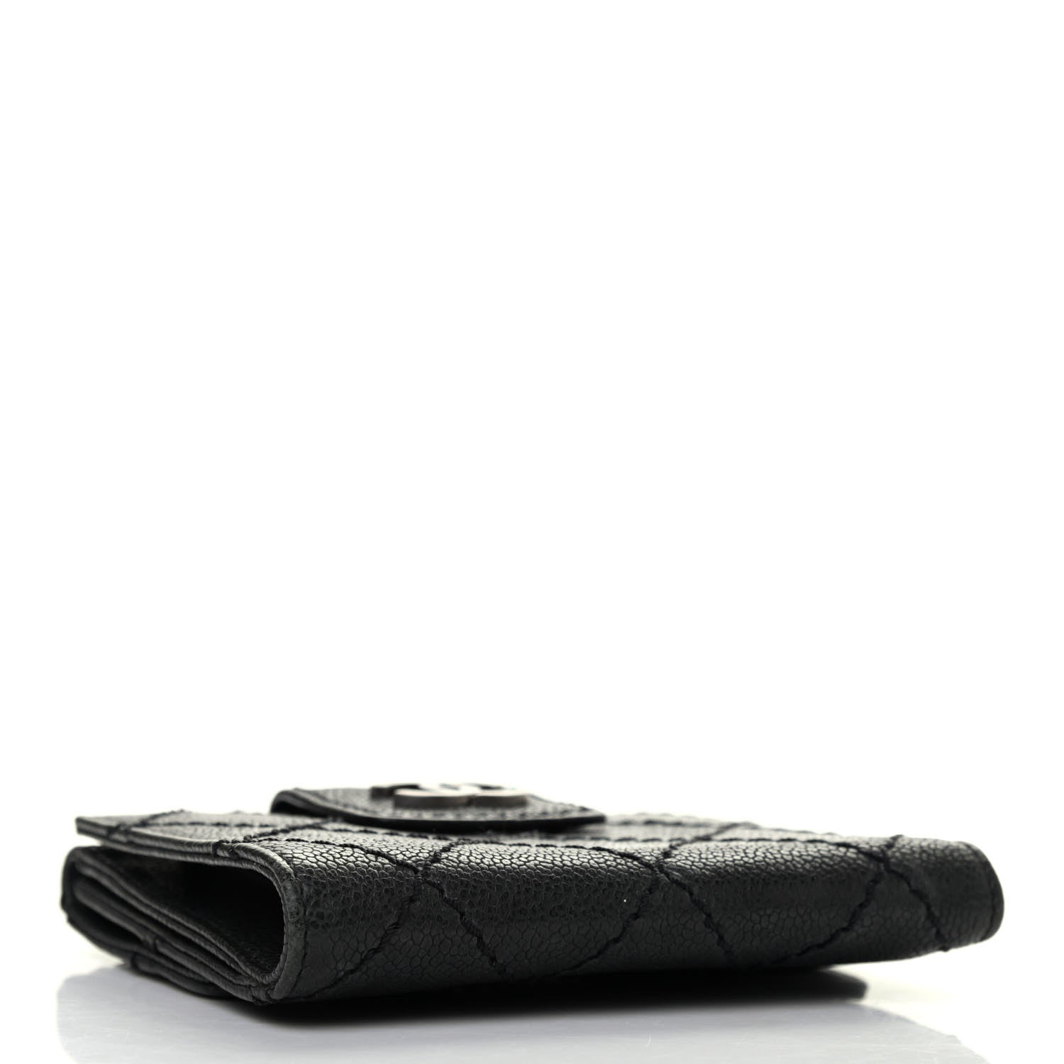 Chanel Caviar Outdoor Ligne French Wallet Black 3 of 4