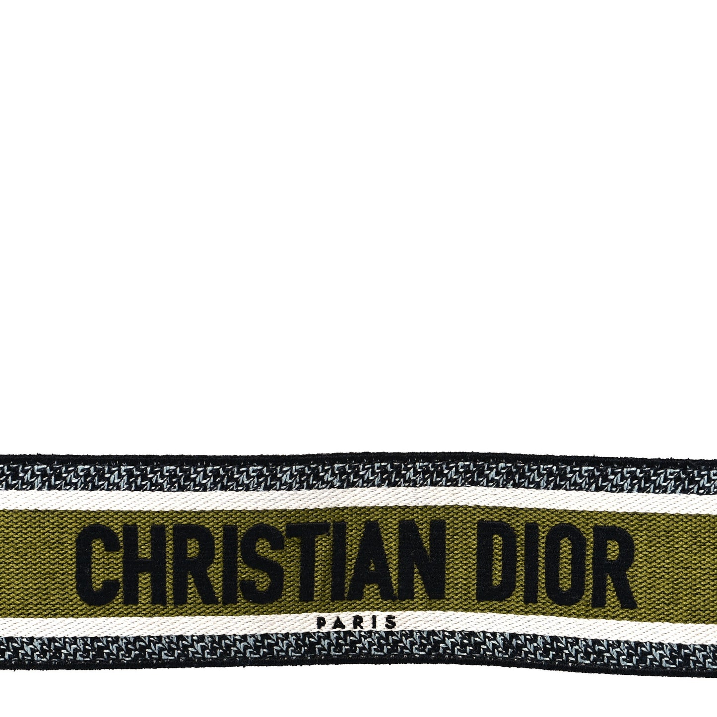 Canvas Embroidered Shoulder Strap Green