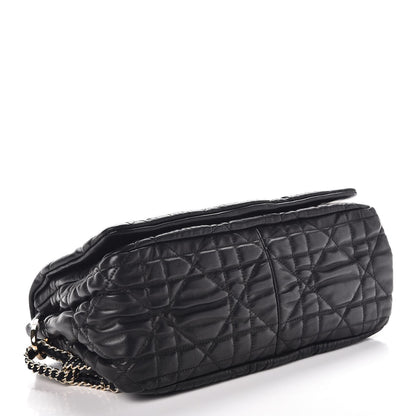 Christian Dior Lambskin Cannage Medium Delidior Flap Bag Black 4 of 7