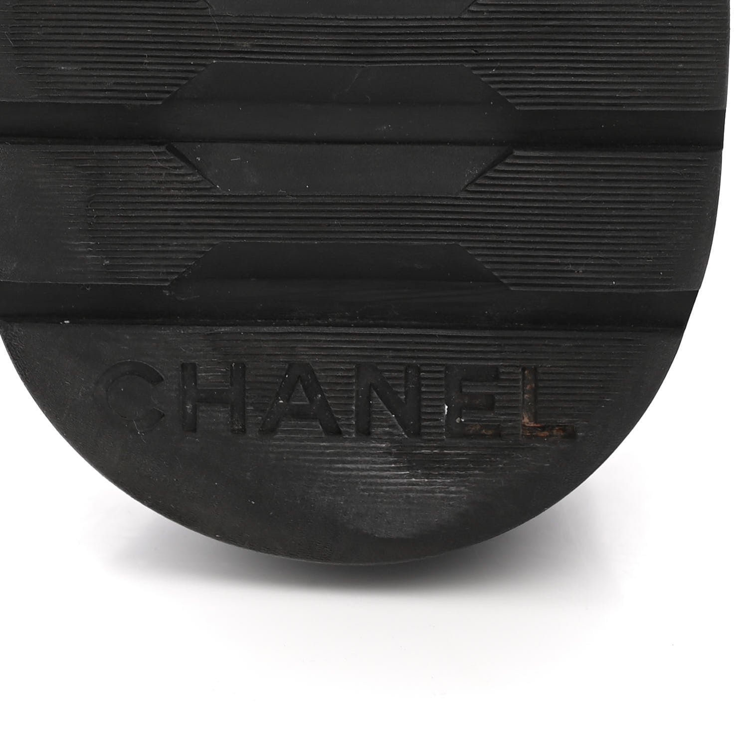 Chanel Shiny Calfskin Quilted Lace Up Combat Boots 37 Black 11 of 12