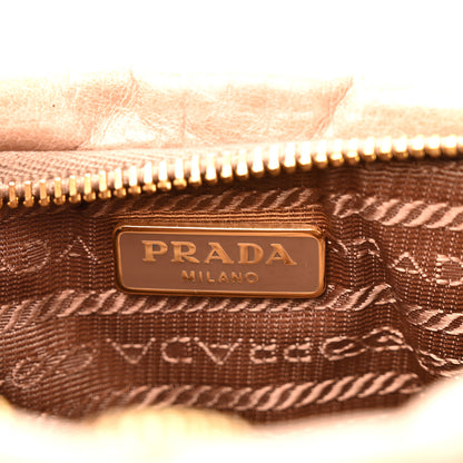 Prada Vitello Shine Bow Wristlet Cammeo 6 of 10