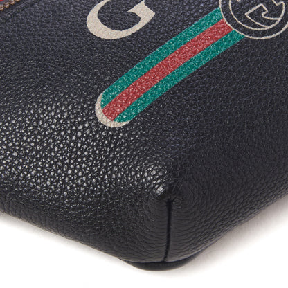 Gucci Grained Calfskin Small Logo Belt Bag Black 6 of 9