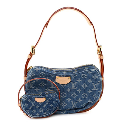 Louis Vuitton Monogram Denim Croissant MM Blue 1 of 11