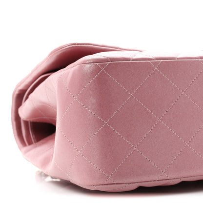 Chanel Iridescent Lambskin Quilted Jumbo Double Flap Light Purple 9 of 11