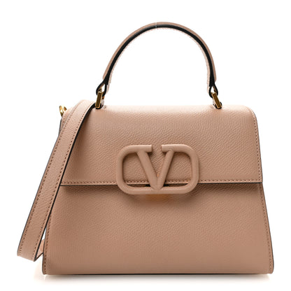 Valentino Garavani Grainy Calfskin Small VSling Top Handle Bag Poudre 1 of 9