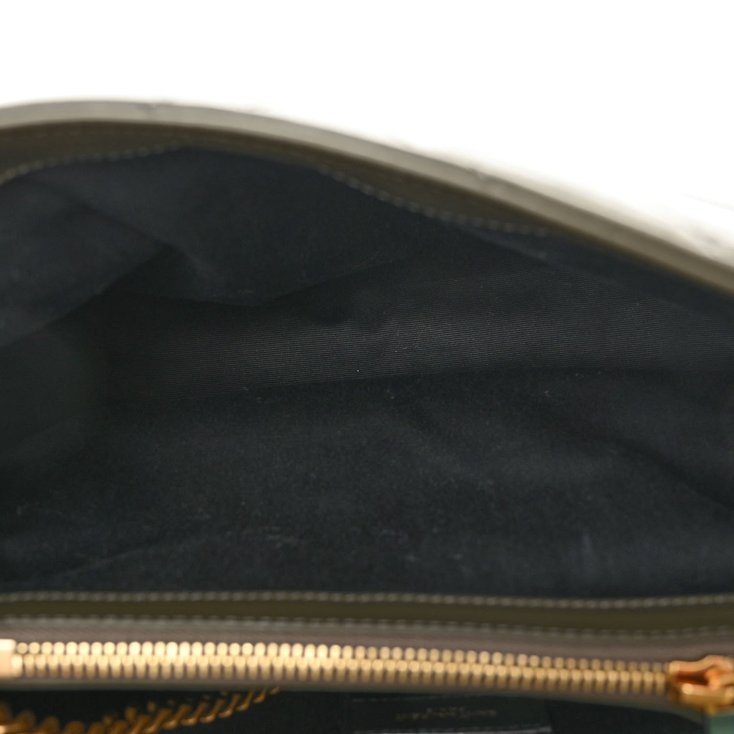 Saint Laurent Calfskin Y Quilted Monogram Medium Loulou Chain Satchel Military Olive 5 of 11
