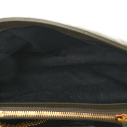 Saint Laurent Calfskin Y Quilted Monogram Medium Loulou Chain Satchel Military Olive 5 of 11