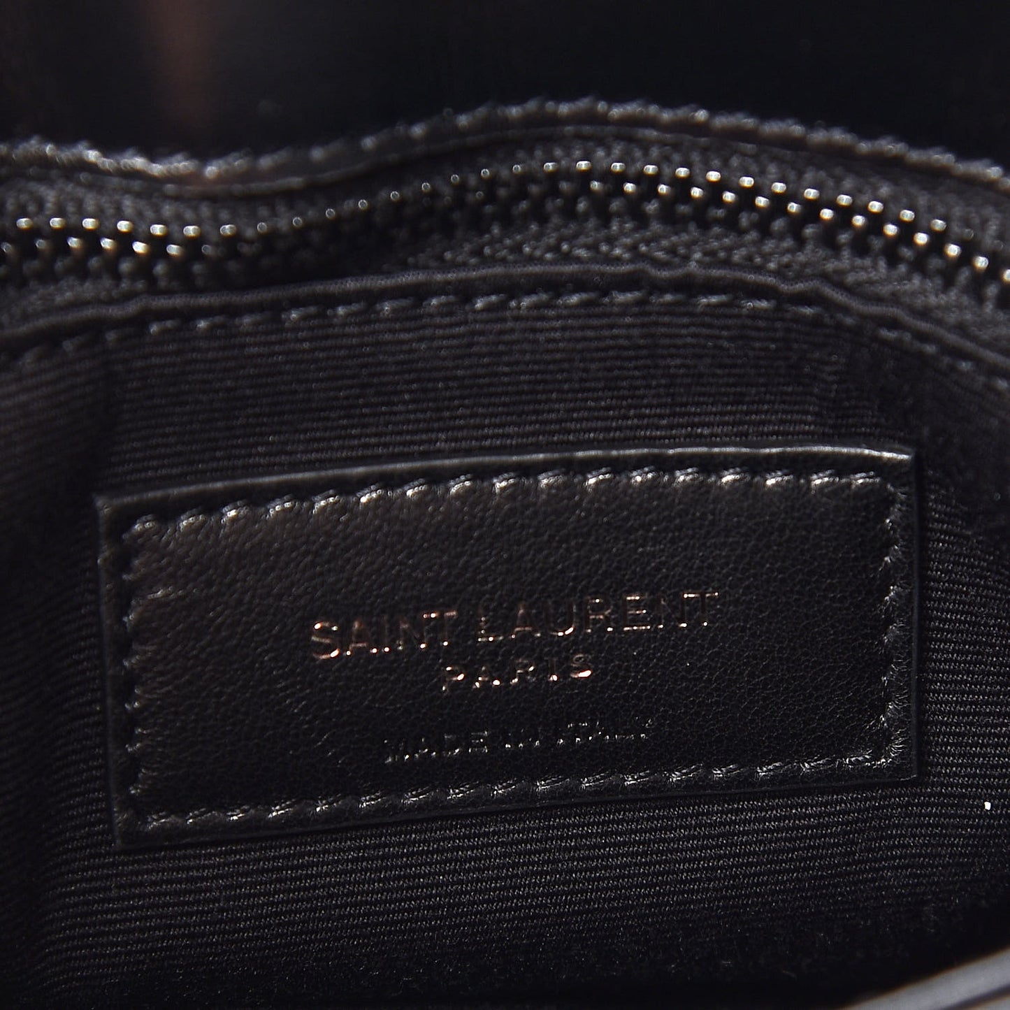Calfskin Y Quilted Monogram Toy Loulou Crossbody Bag Black