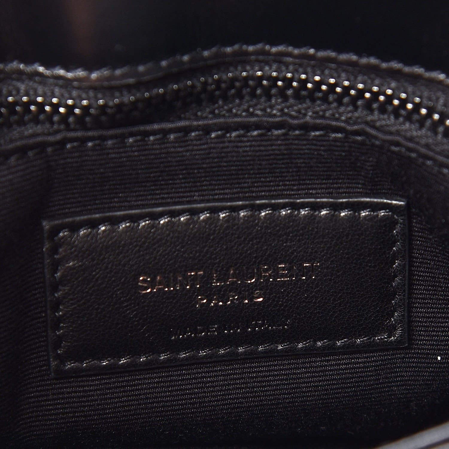 Saint Laurent Calfskin Y Quilted Monogram Toy Loulou Crossbody Bag Black 9 of 10