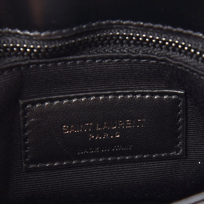 Saint Laurent Calfskin Y Quilted Monogram Toy Loulou Crossbody Bag Black 9 of 10