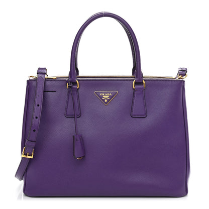 Prada Saffiano Medium Galleria Double Zip Tote Viola 1 of 12
