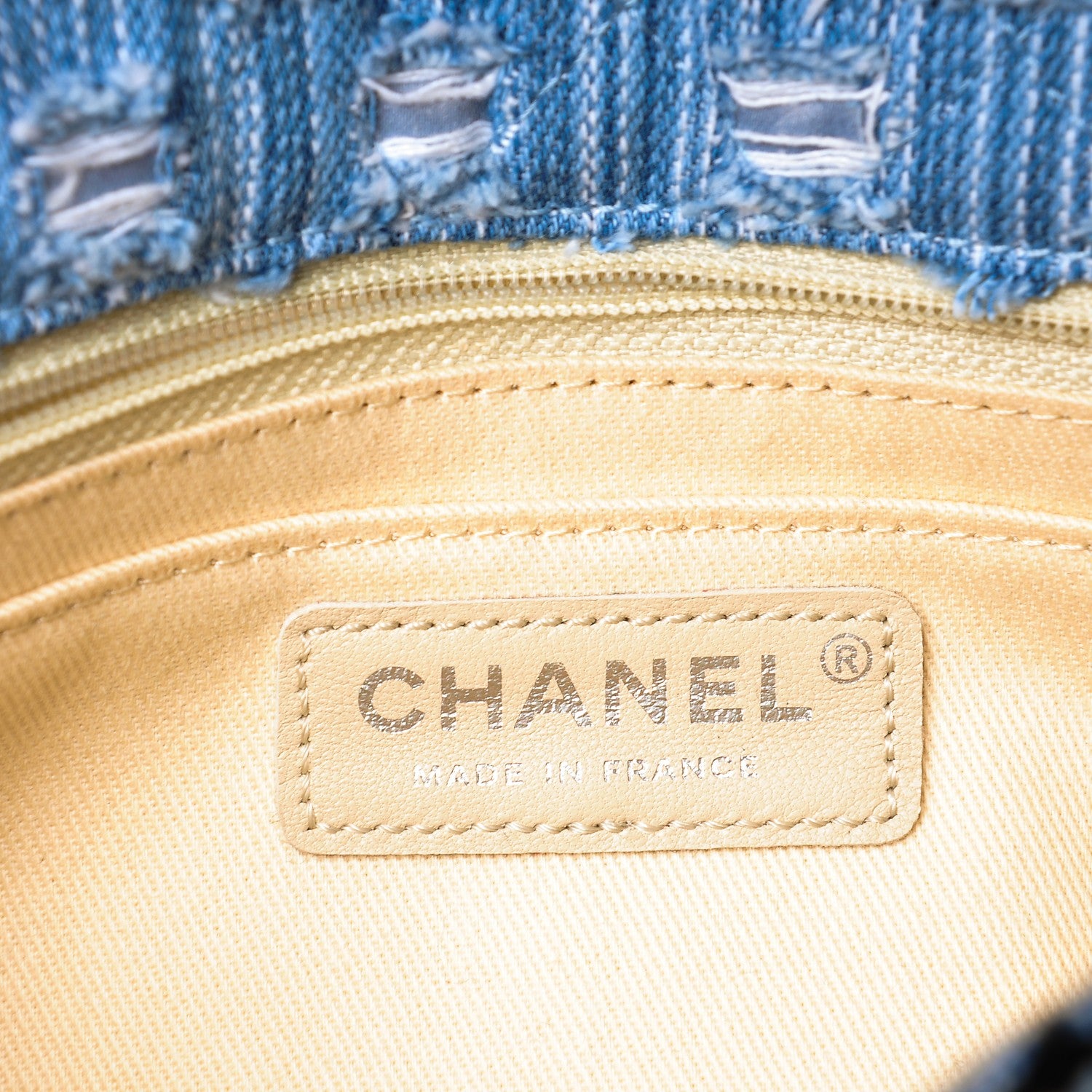 Chanel Woven Denim Medium Flap Multicolor 6 of 9