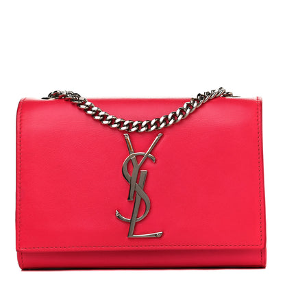 Saint Laurent Calfskin Small Classic Monogram Kate Satchel Neon Pink 1 of 9