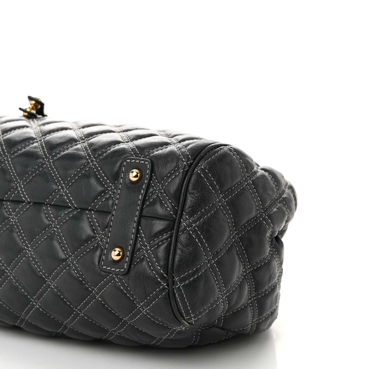 Marc Jacobs Calfskin Quilted Stam Dark Grey 10 of 13