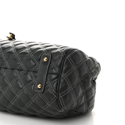 Marc Jacobs Calfskin Quilted Stam Dark Grey 10 of 13