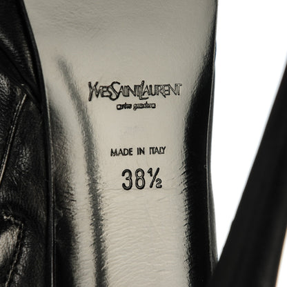 Saint Laurent Nappa Tribute 105 Platform Knee High Boots 38.5 Black 7 of 7