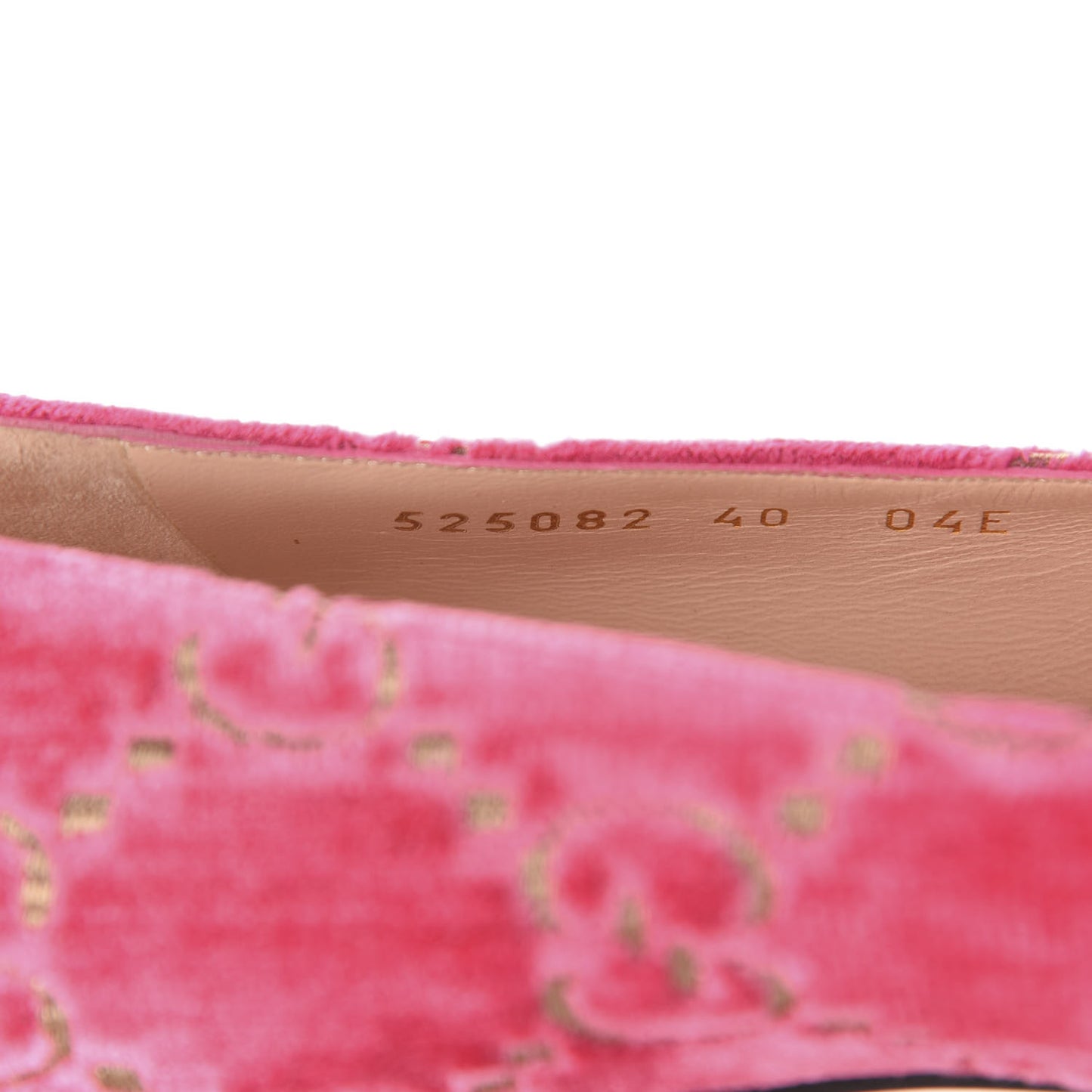 Velvet GG Monogram Sylvie Web Chain Mid Heel Loafers 40 Bright Pink