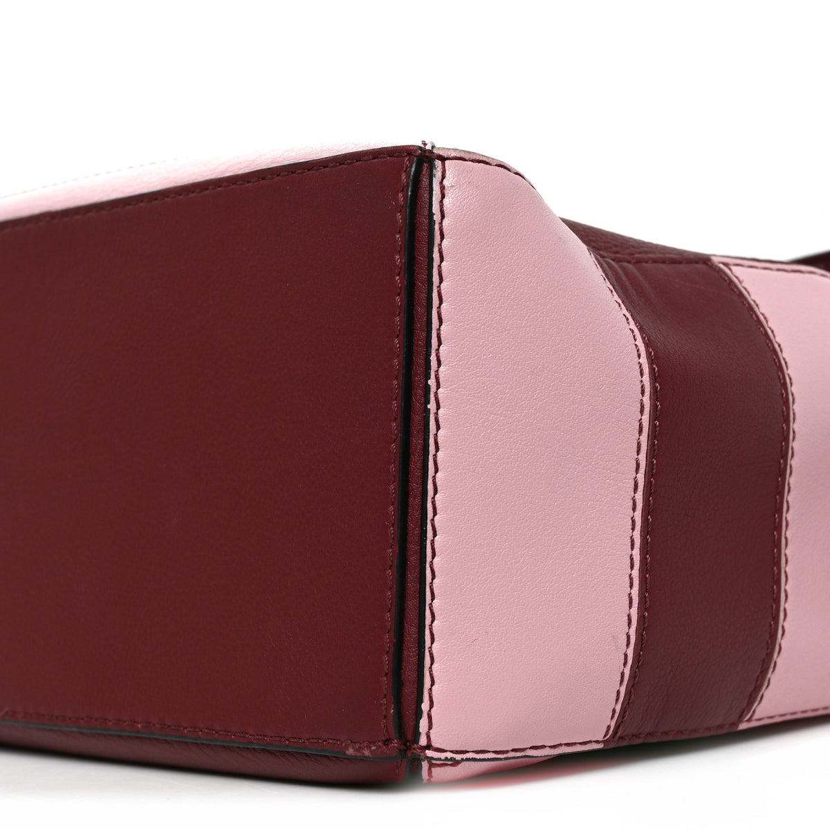 Loewe Calfskin Rugby Small Puzzle Bag Wine Pastel Pink 9 of 9