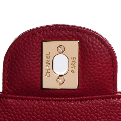 Chanel Caviar Medium Double Flap Red 7 of 9