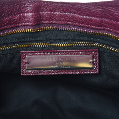 Balenciaga Agneau Classic Gold Hardware City Violet Prune 6 of 10