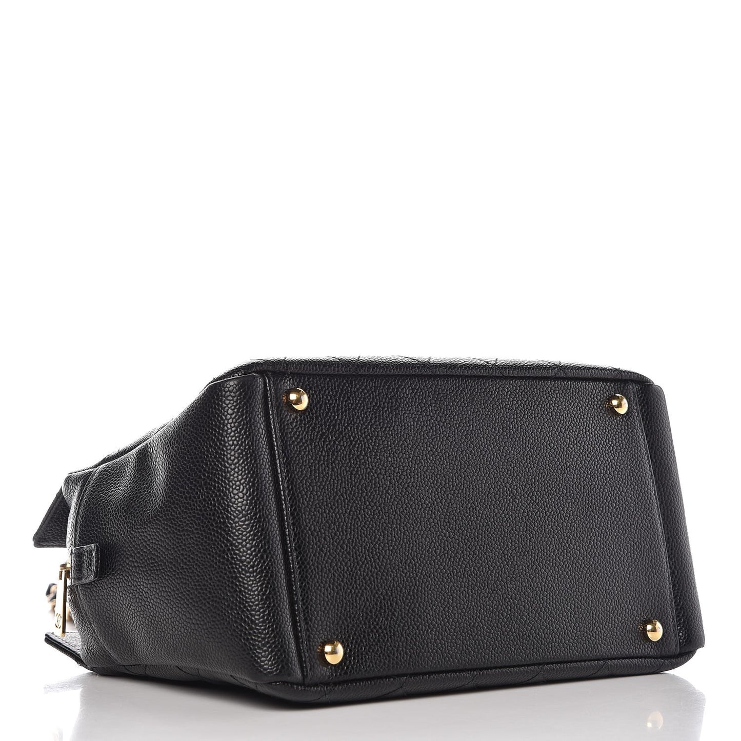 Caviar Quilted Petit Timeless Tote PTT Black