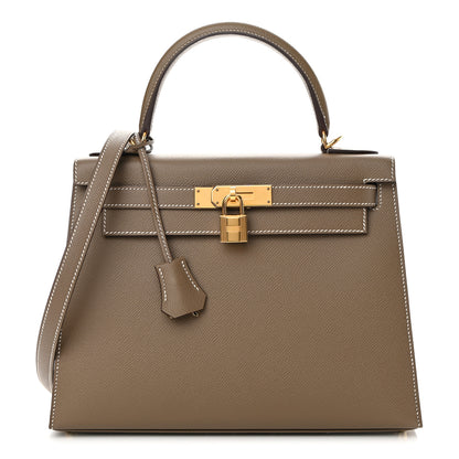 Hermes Epsom Kelly Sellier 28 Etoupe 1 of 14