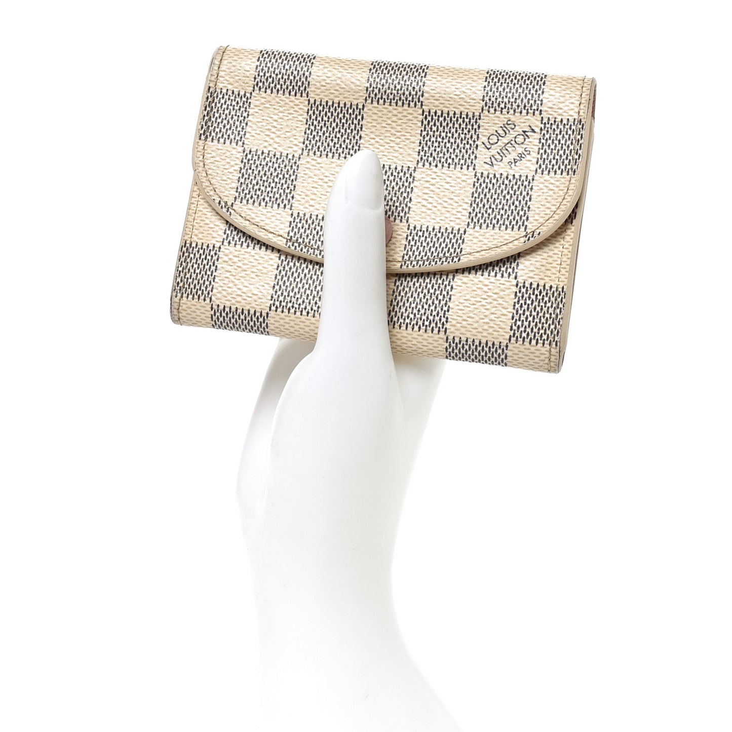 Damier Azur Rosalie Coin Purse Rose Ballerine
