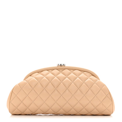 Chanel Lambskin Quilted Timeless Clutch Beige Clair 1 of 7