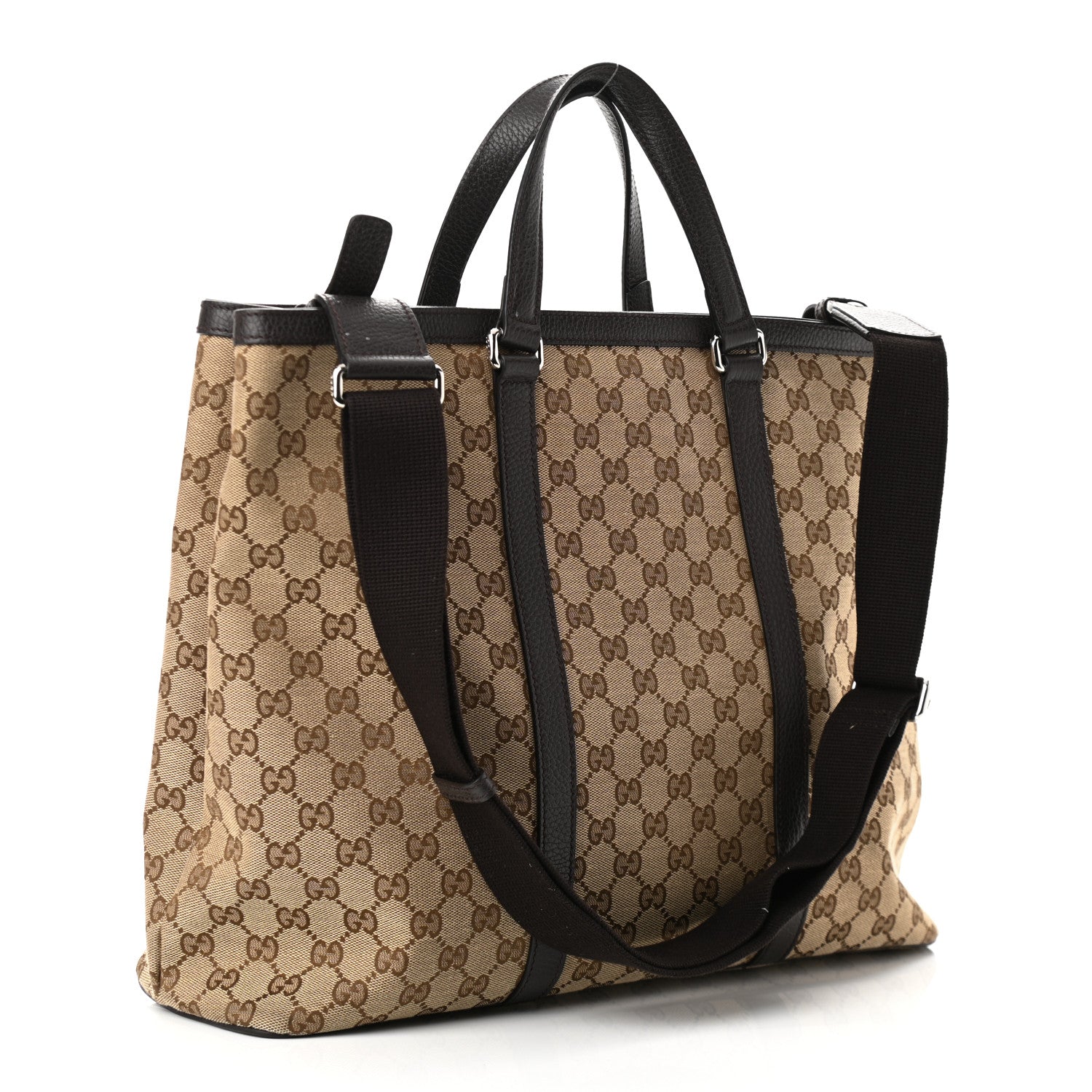 Gucci GG Monogram Large Joy Tote Bag Dark Brown 3 of 12