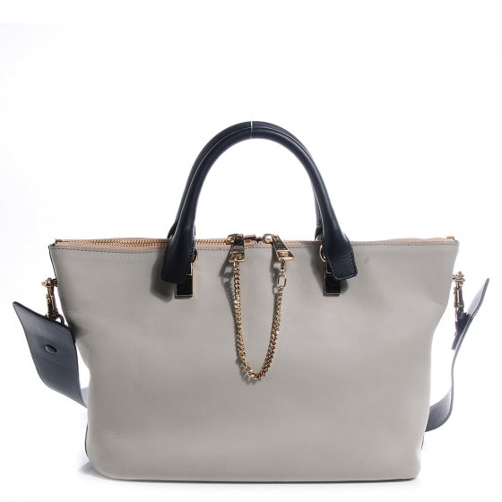 Chloe Smooth Calfskin Medium Baylee Tote Mushroom Black 1 of 9