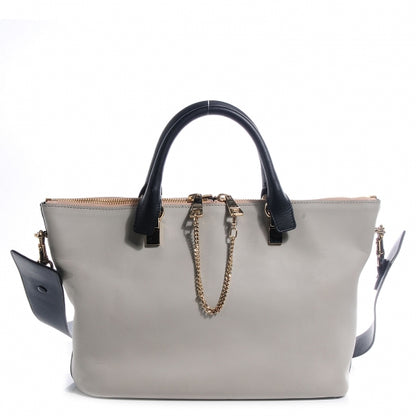 Chloe Smooth Calfskin Medium Baylee Tote Mushroom Black 1 of 9