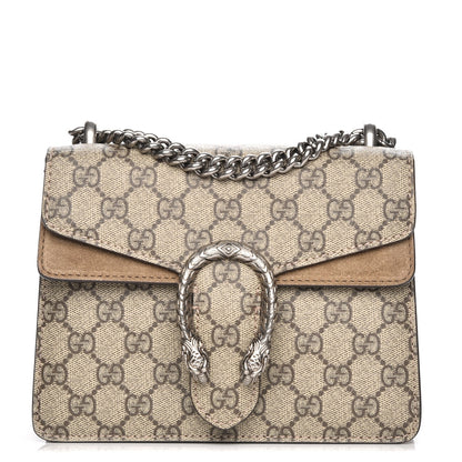 Gucci GG Supreme Monogram Mini Dionysus Shoulder Bag Taupe 1 of 7