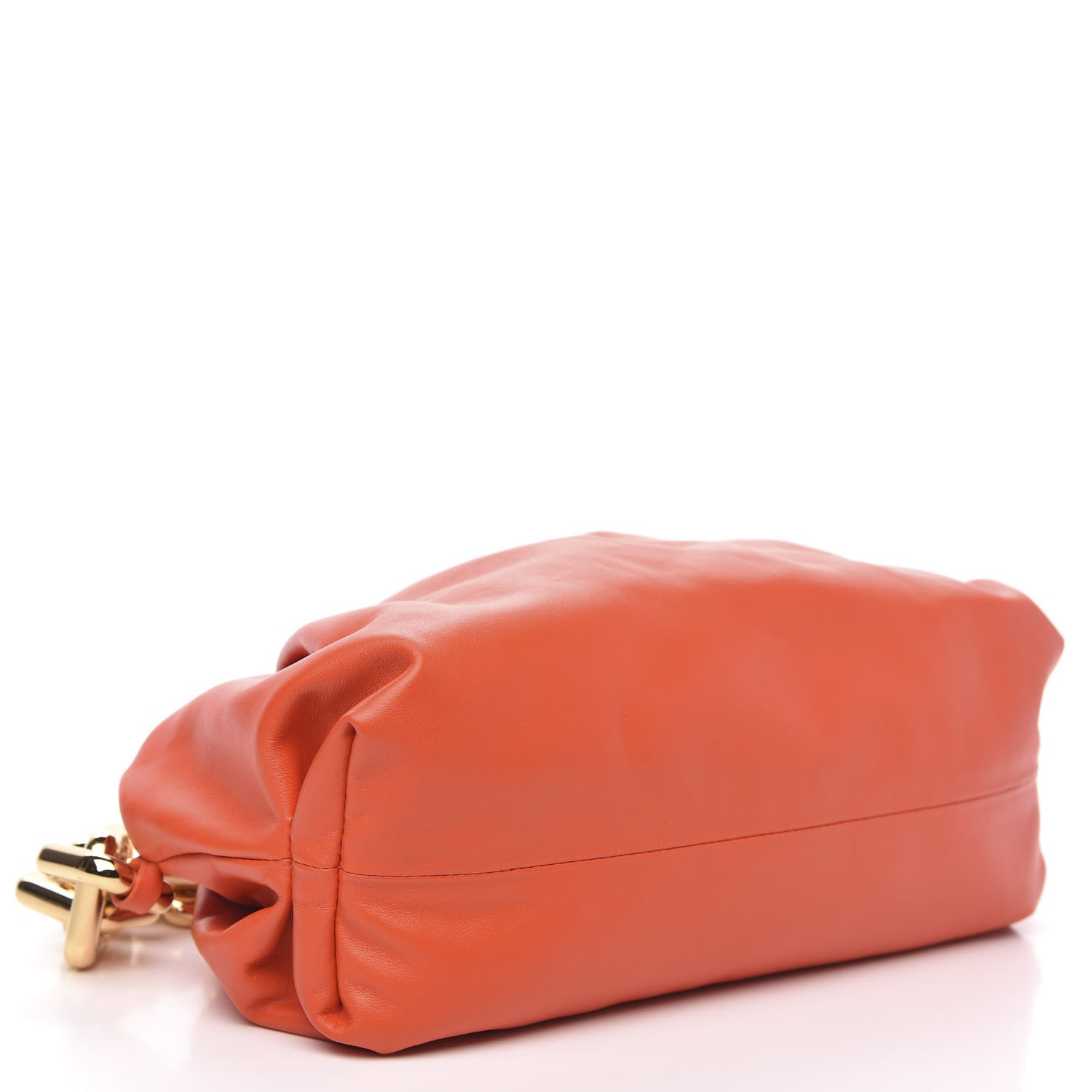 Bottega Veneta Calfskin The Pouch Chain Orange 4 of 9