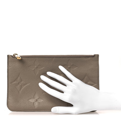 Louis Vuitton Empreinte Monogram Giant Neverfull MM Pochette Tourterelle 2 of 7