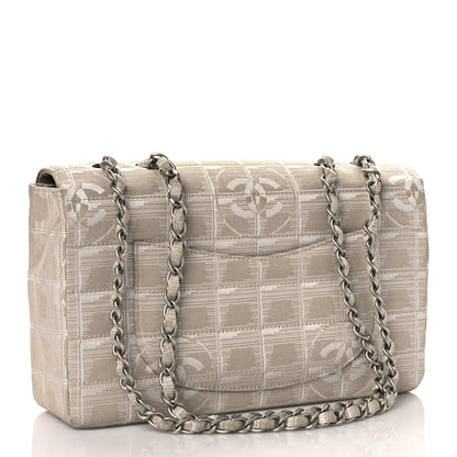 Chanel Nylon Medium Travel Flap Light Beige 3 of 10