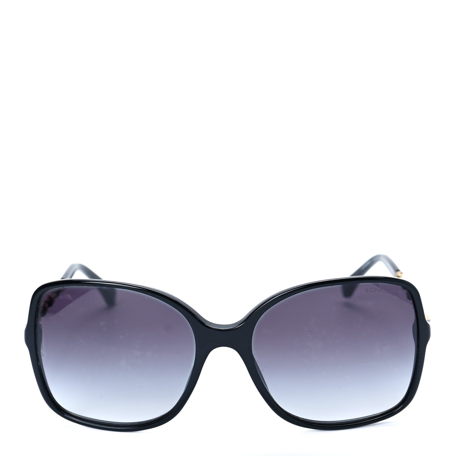 Chanel Lambskin Square Chain Sunglasses 5210-Q Black 2 of 6