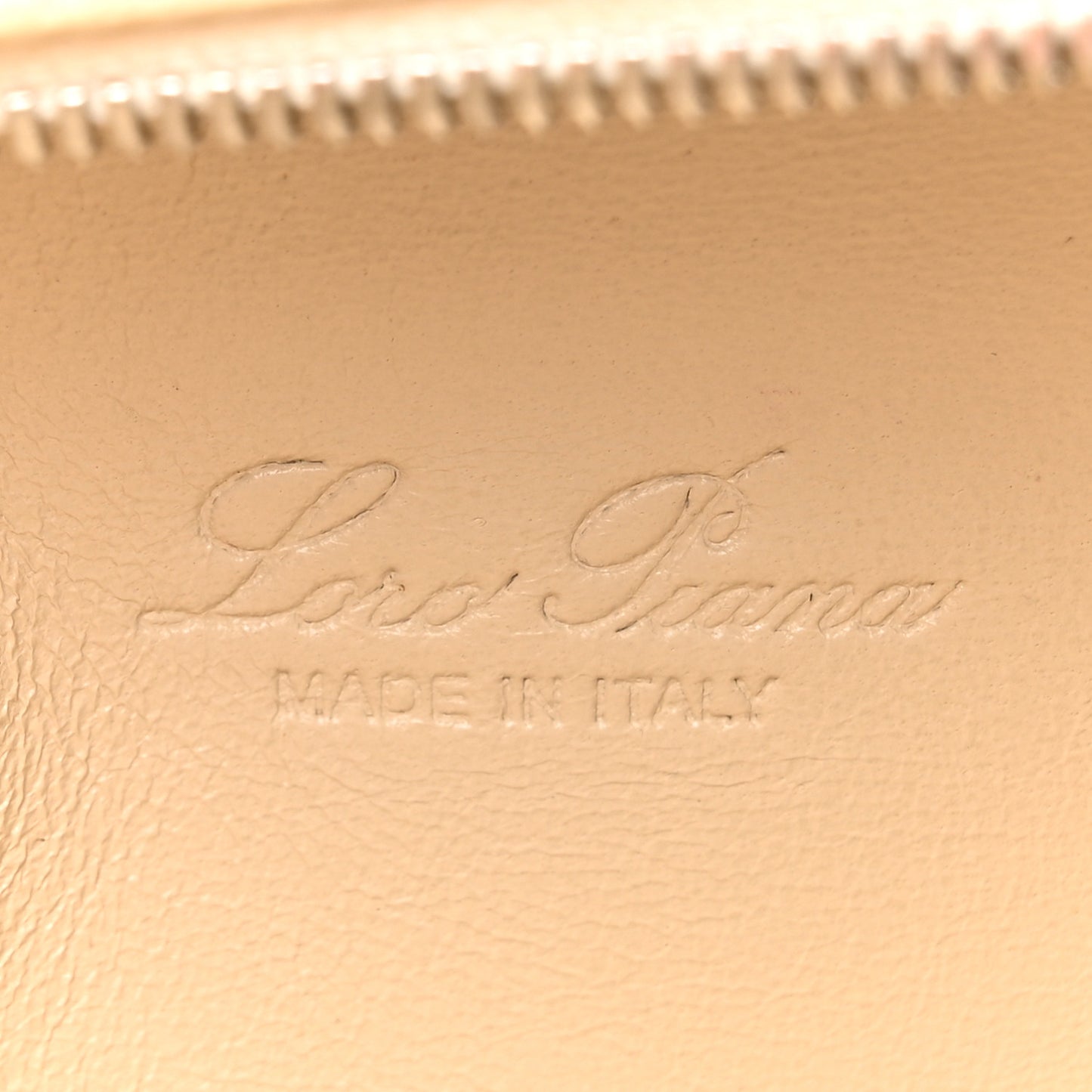 Grained Calfskin L19 Extra Pocket Pouch Whisper White