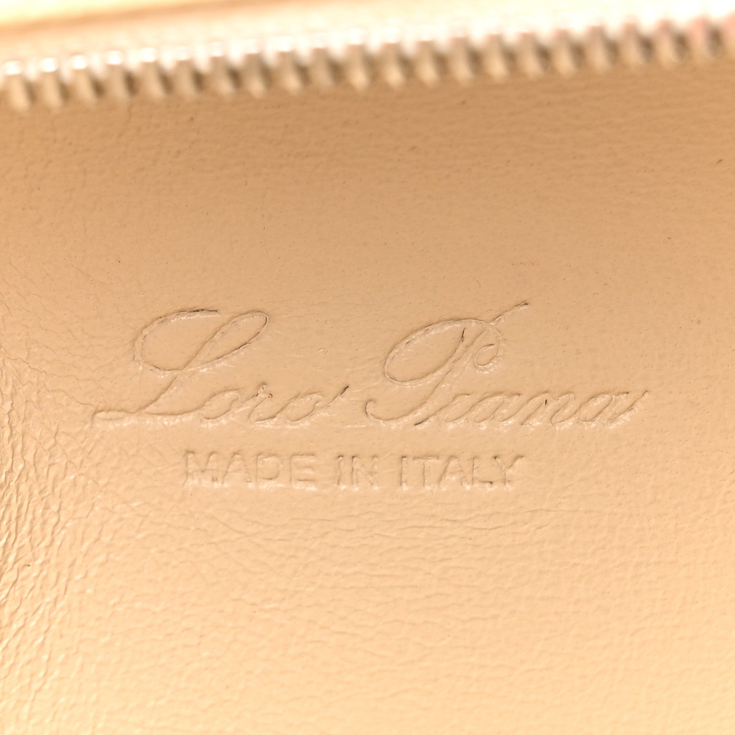 Loro Piana Grained Calfskin L19 Extra Pocket Pouch Whisper White 6 of 13