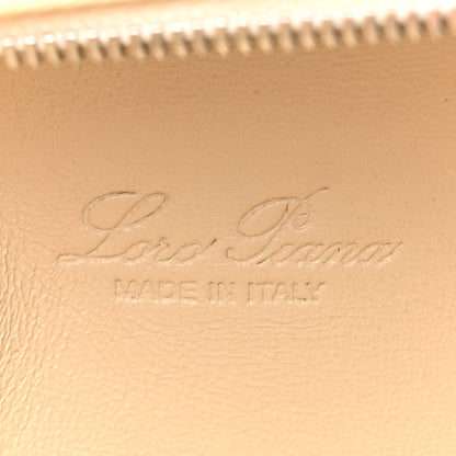 Loro Piana Grained Calfskin L19 Extra Pocket Pouch Whisper White 6 of 13