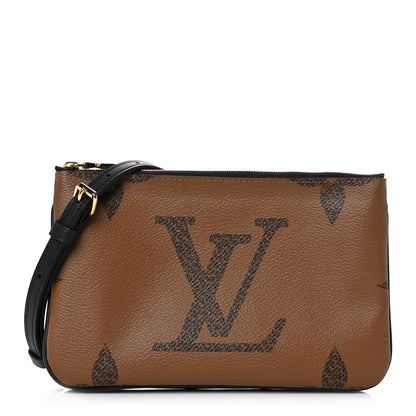 Louis Vuitton Reverse Monogram Giant Double Zip Pochette 1 of 9