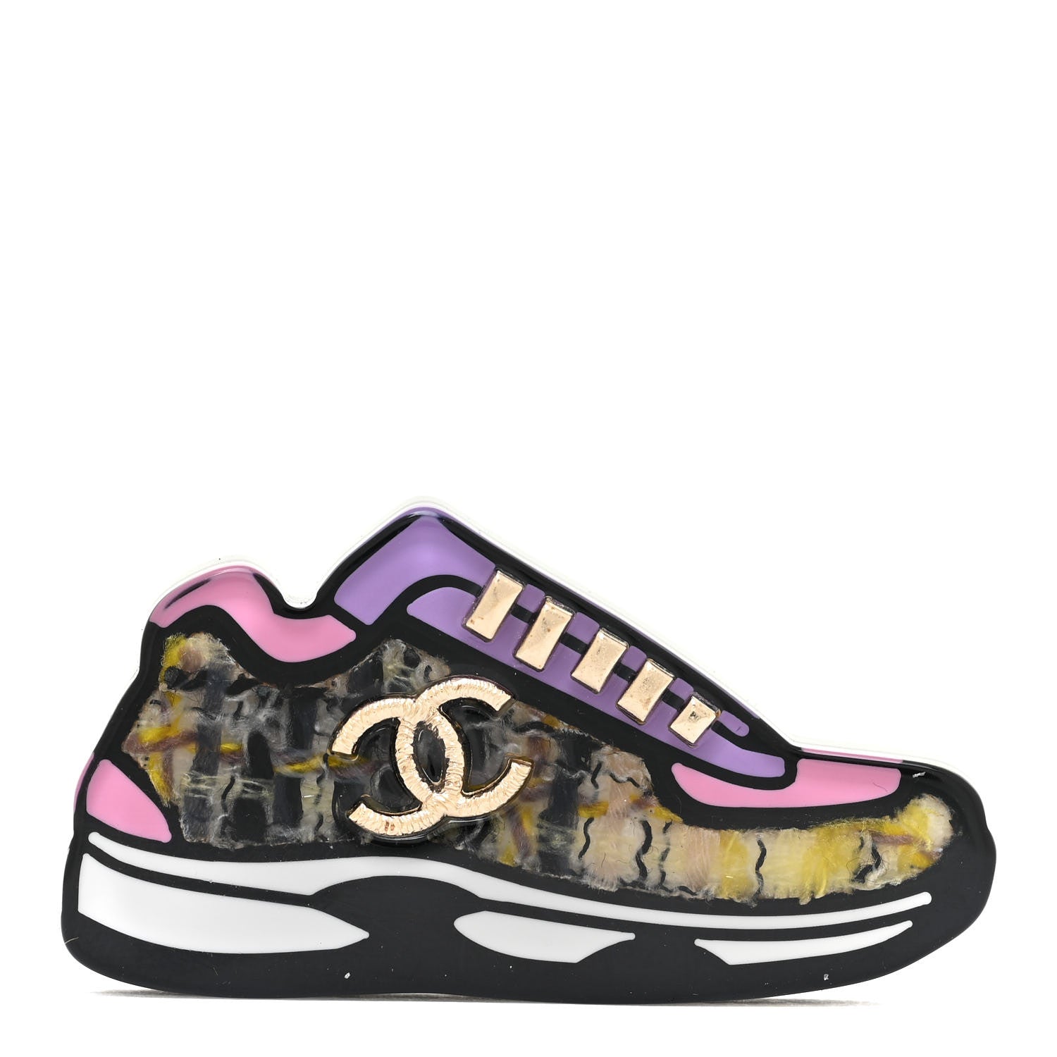 Chanel Resin Icon Manga Sneaker Brooch Multicolor 1 of 10