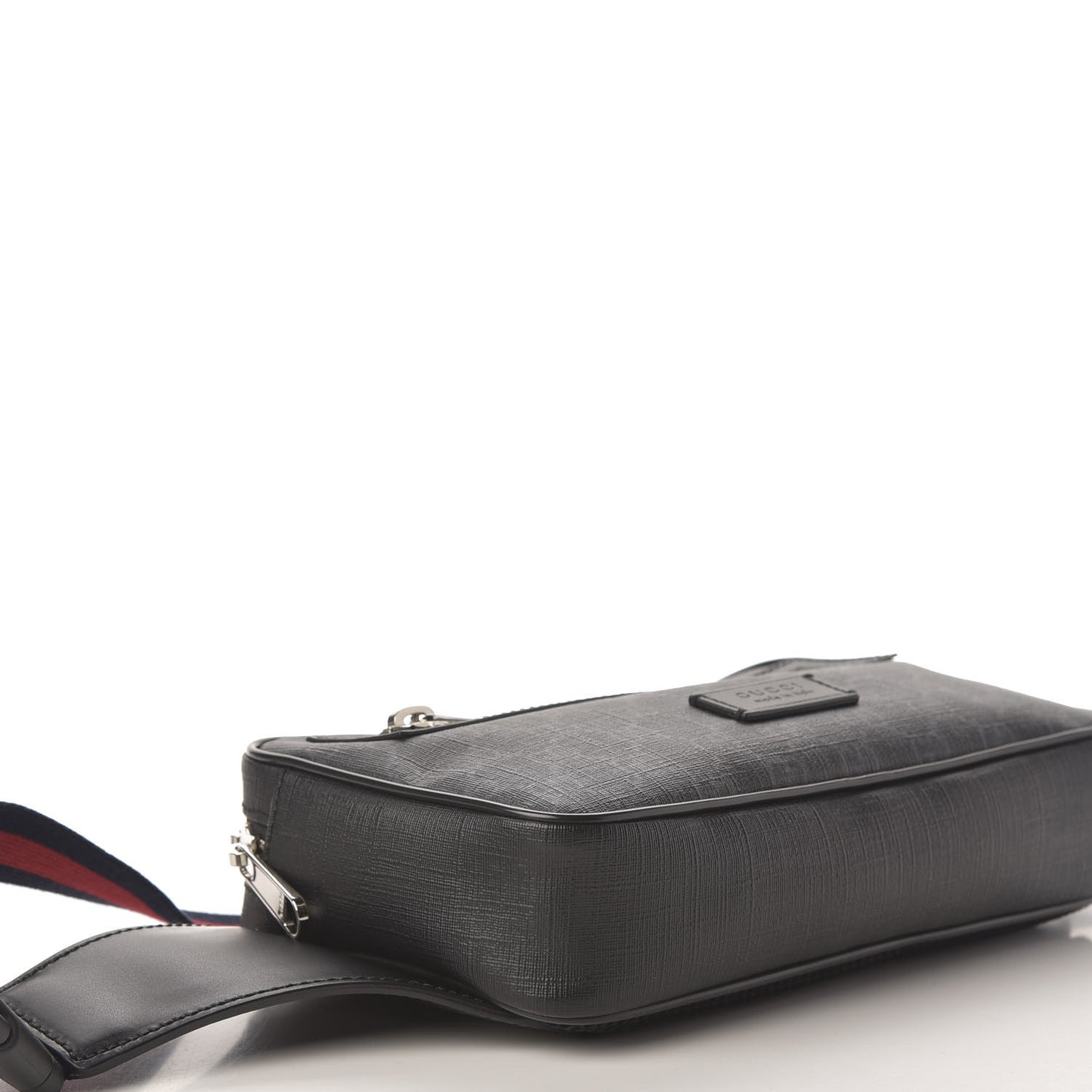 Soft GG Supreme Monogram Web Belt Bag Black Grey