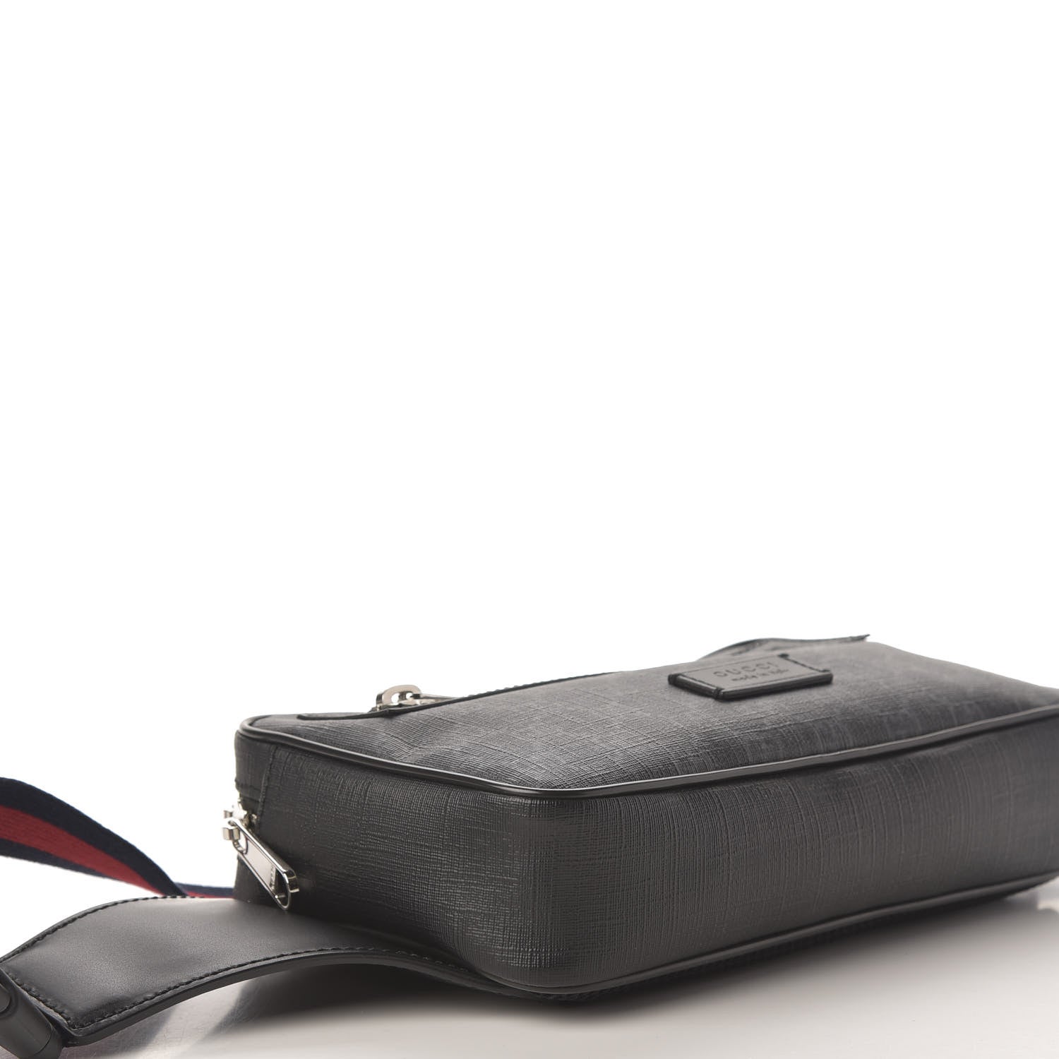 Gucci Soft GG Supreme Monogram Web Belt Bag Black Grey 6 of 12